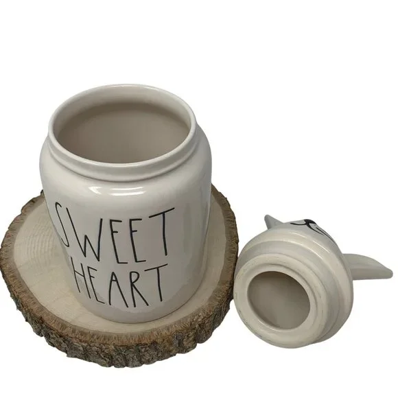 Rae Dunn SWEET HEART Bunny Canister Easter Bunny Spring Easter Baby Small Jar - Picture 4 of 11